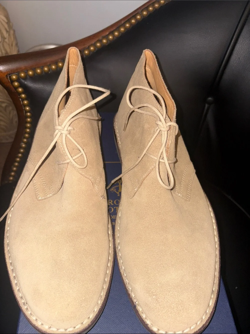 Brooks Brothers Tan Suede Chukka Boots